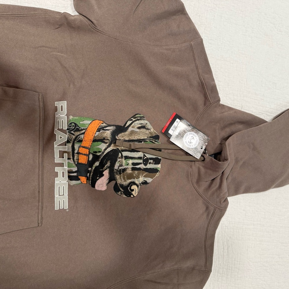 Realtree Brown Hoodie with Dog Design